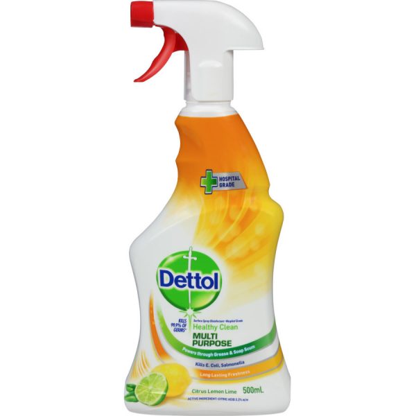 Dettol Healthy Clean Spray Cleaner Multipurpose Lemon