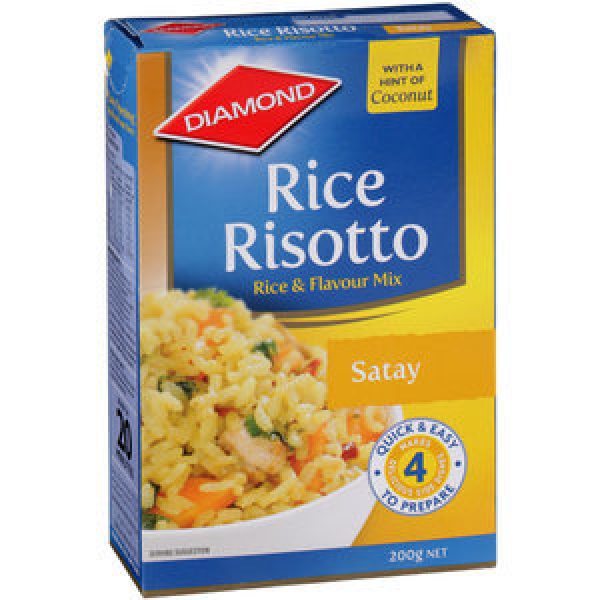 Diamond Rice Risotto Rice Dish Satay Reviews Black Box