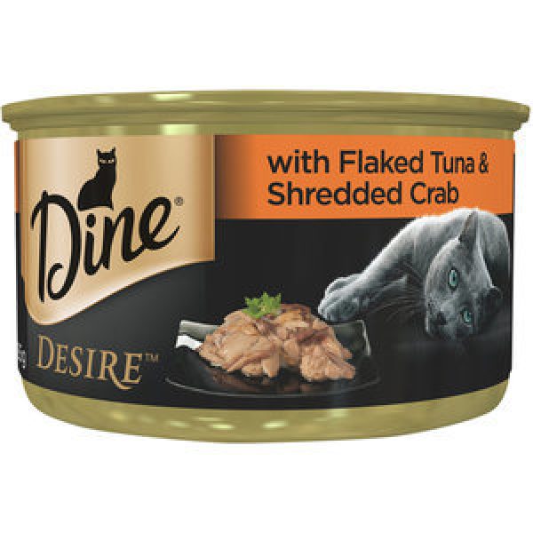 Dine Desire Wet Cat Food Flaked Tuna & Shredded Crab