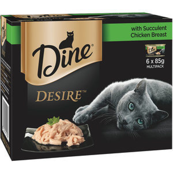 Dine Desire Wet Cat Food Succulent Chicken Breast 85g