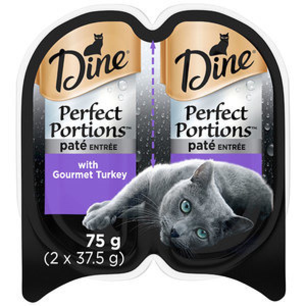 Dine Perfect Portions Cat Food Pate Entree Gourmet Turkey