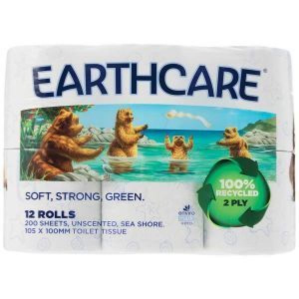 Earthcare Toilet Paper 12pk Seashore
