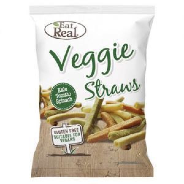 Eat Real Vege Snacks Veggie & Kale Straws