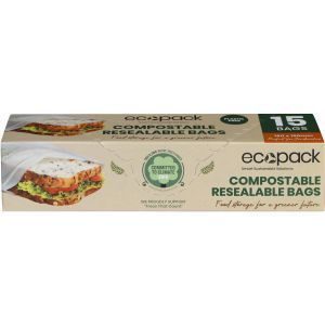 Ecopack Compostable Sandwich Bags Resealable