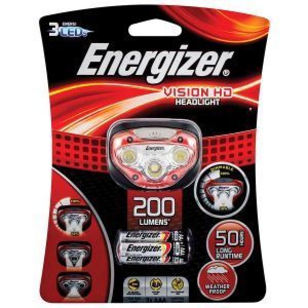 Energiser Vision Head Light Red