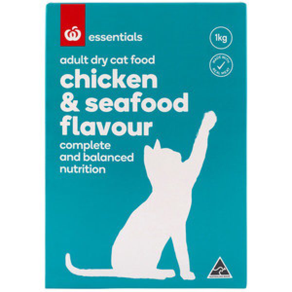 Essentials Dry Cat Food Chicken & Seafood