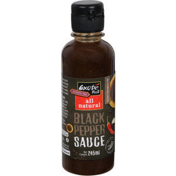 Exotic Food All Natural Pepper Sauce Black