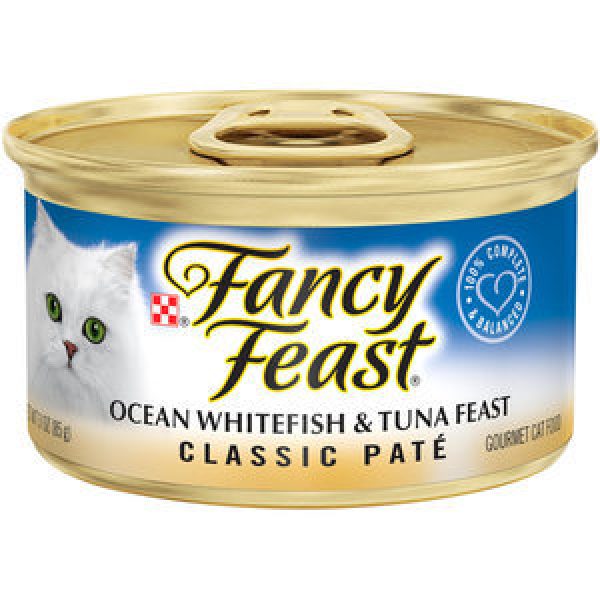 Fancy Feast Wet Cat Food Classic Ocean Whitefish & Tuna