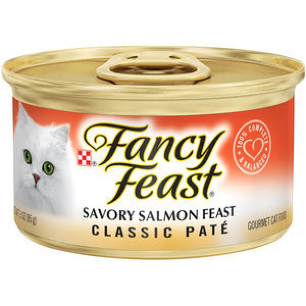 Fancy Feast Wet Cat Food Classic Savoury Salmon Feast