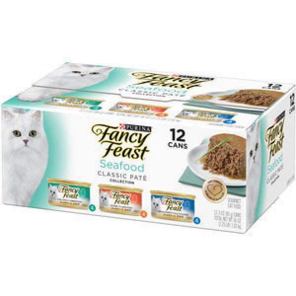 Fancy Feast Wet Cat Food Classic Seafood Variety