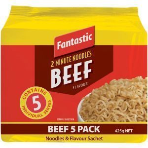 Fantastic 2 Minute Instant Noodles Multi Pack Beef