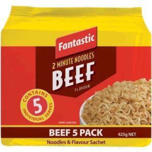 Fantastic 2 Minute Instant Noodles Multi Pack Beef