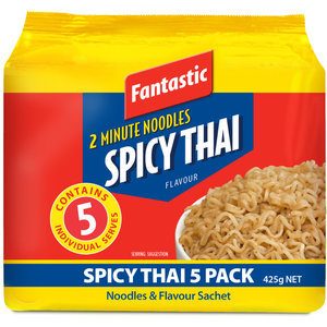 Fantastic 2 Minute Instant Noodles Multi Pack Spicy Thai