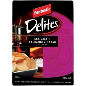Fantastic Delites Rice Snacks Sea Salt &  Balsamic Vinegar