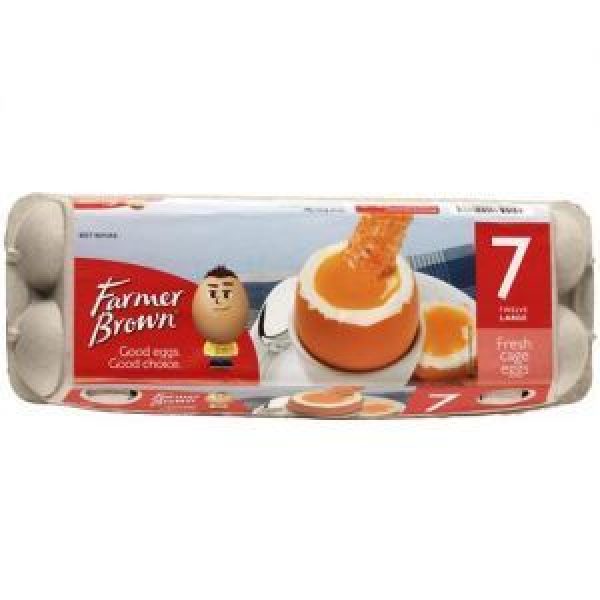 Farmer Brown Eggs Dozen Brown Size 7