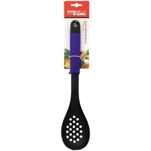 Food Guru Slotted Spoon Rubber Grip Nylon