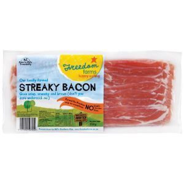 Freedom Farms Streaky Bacon Free Farmed