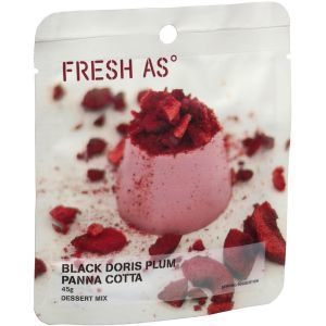 Fresh As Dessert Black Doris Plum Panna Cotta