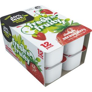 Fresh N Fruity Yoghurt 12pk Strawberry 40% Less Added