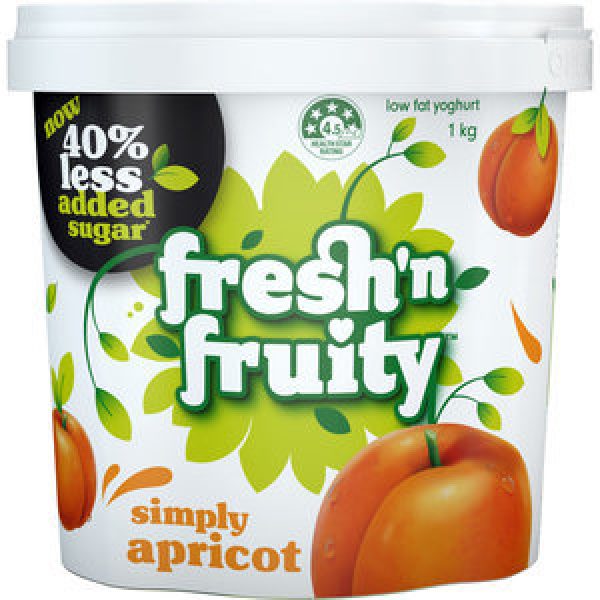Fresh N Fruity Yoghurt Tub Apricot 40% Less Added Sugar