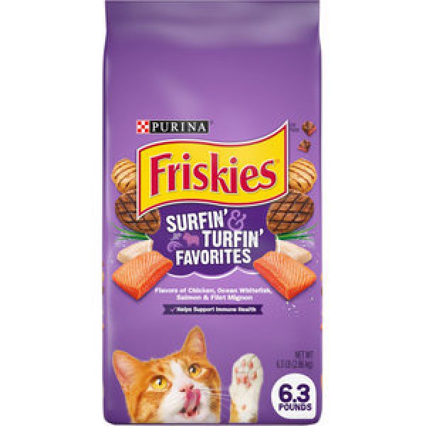Friskies Dry Cat Food Surfin & Turfin Favourites