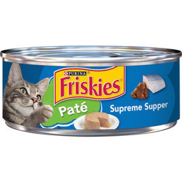Friskies Wet Cat Food Classic Pate Supreme Supper