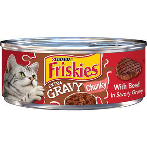 Friskies Wet Cat Food Extra Gravy Beef