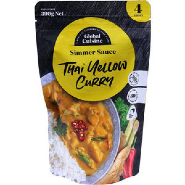 Global Cuisine Stir Through Meal Base Thai Yellow Curry Sauce