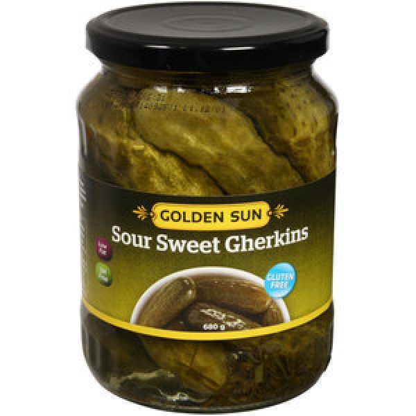 Golden Sun Gherkins Sour Sweet Gluten Free