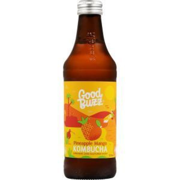Good Buzz Kombucha Pineapple Mango
