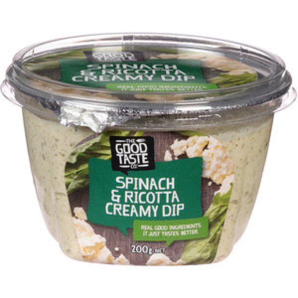 Good Taste Company Dip Creamy Spinach & Ricotta