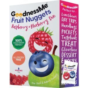 Goodness Me Fruit Nuggets Raspberry & Blueberry Duo 136g