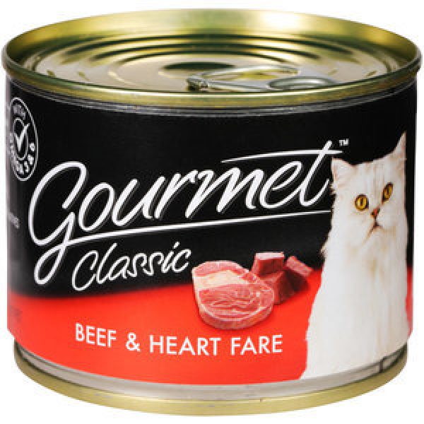 Gourmet Cat Food Classic Beef & Heart Fare