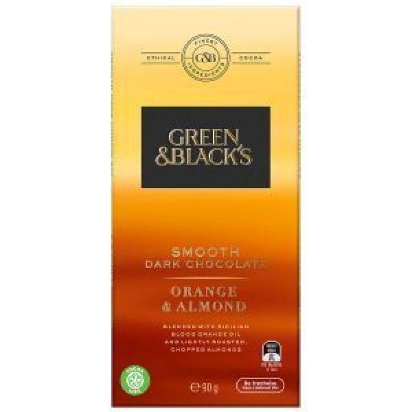 Green & Blacks Chocolate Block Orange & Almond Dark