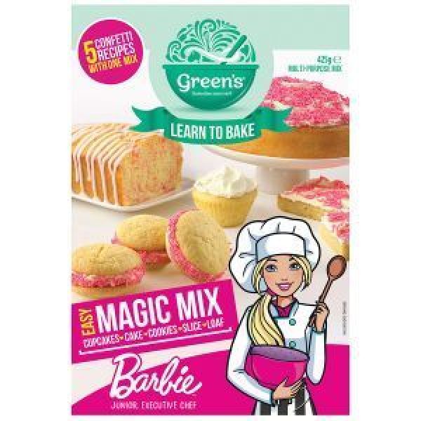 Greens Learn To Bake Barbie Cupcake Mix Confetti Magic