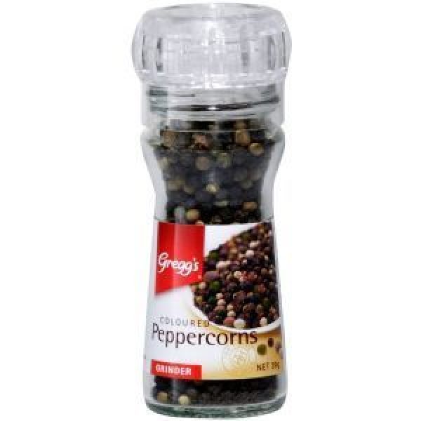 Greggs Peppercorns Coloured Grinder