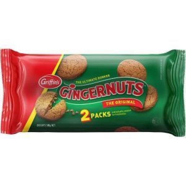 Griffins Ginger Biscuits Gingernuts Twin Pack