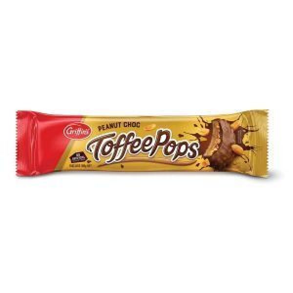 Griffins Toffee Pops Chocolate Biscuits Peanut