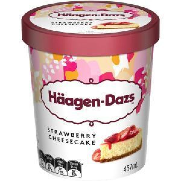 Haagen Dazs Ice Cream Strawberry Cheesecake