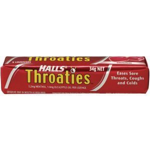 Halls Throaties Lozenges Original Stick