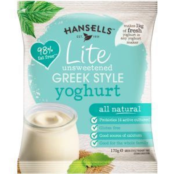 Hansells Lite Yoghurt Base Natural Greek