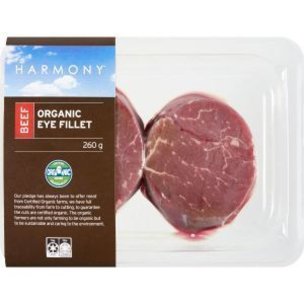 Harmony Organic Organic Beef Eye Fillet