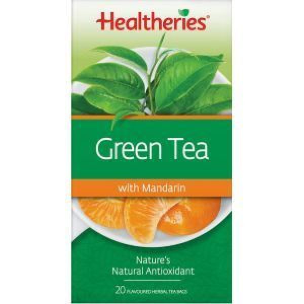 Healtheries Green Tea Bags With Mandarin