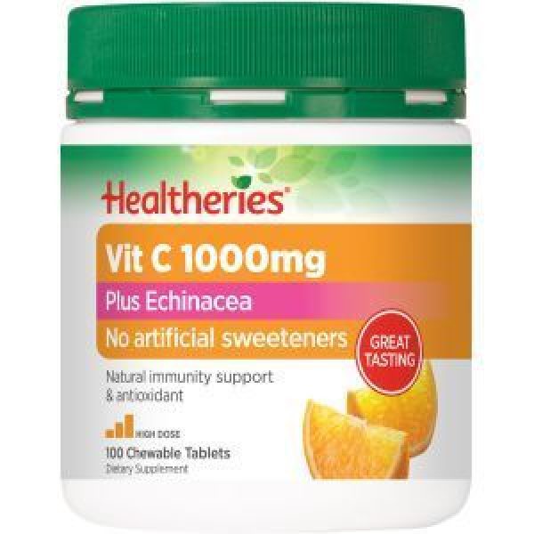 Healtheries Vitamin C & Echin Tabs 1000mg