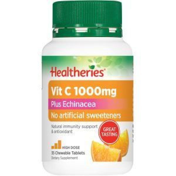 Healtheries Vitamin C & Echinacea 1000mg Reviews Black Box
