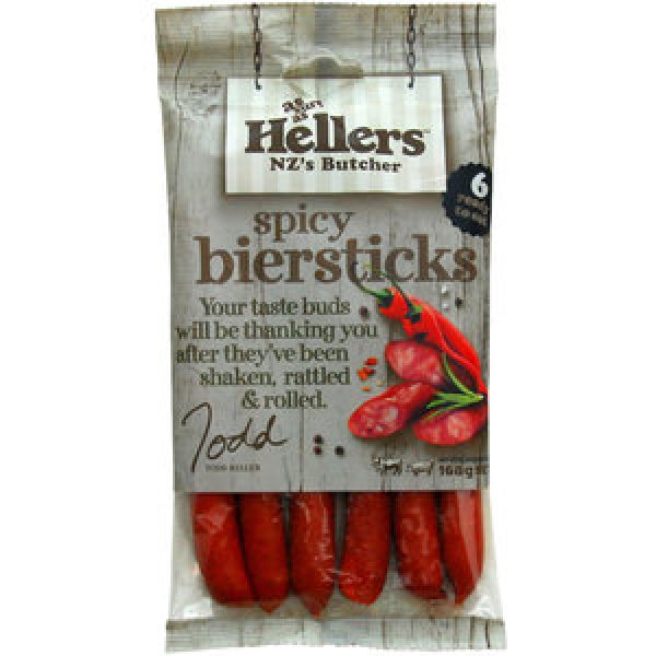 Hellers Biersticks Spicy 168g