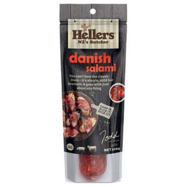Hellers Salami Chub Danish