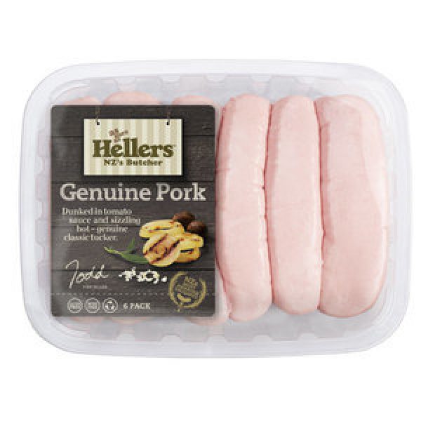 Hellers Sausages Genuine Pork