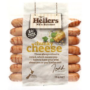 Hellers Sausages Precooked Chunky Cheese