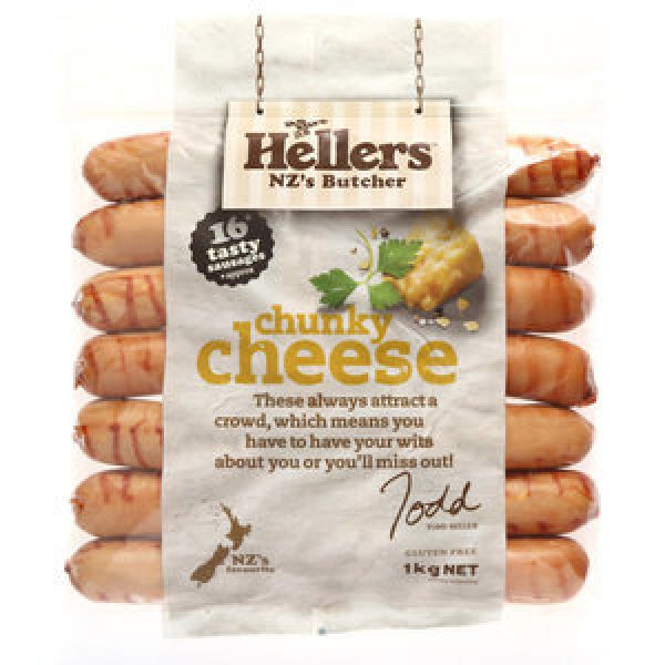 Hellers Sausages Precooked Chunky Cheese